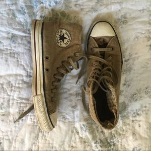 Beige Corduroy Hightop Converse (rare)